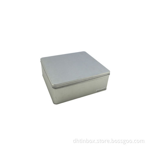 metal gift box, brownie storage box, almond tin